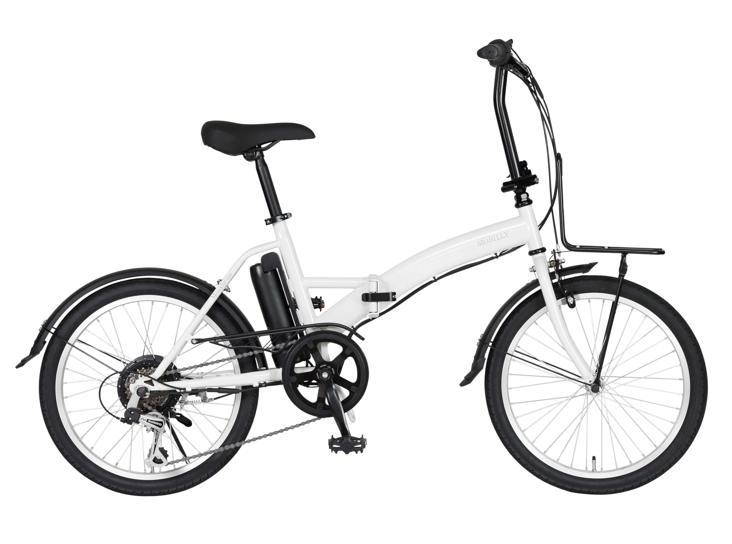 MOBAYELL.! CO01 電動アシスト自転車 20インチ 限定特別価格！TRANS MOBILLY e-MOBILLY206SE Monochrome 電動